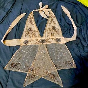 Beaded/Sequin halter top